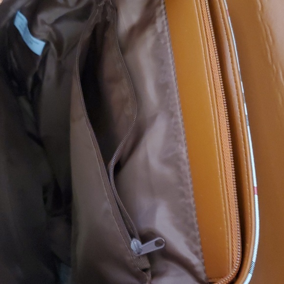 Limited Ed. Loulu Pink Beige Black White Plaid Backpack Bag - Picture 8 of 13